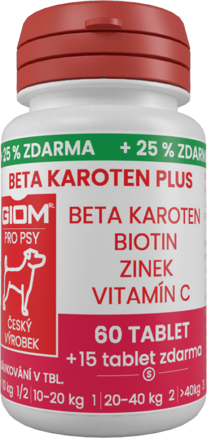 GIOM Beta-karoten PLUS 60 tablet  + 25 % zdarma