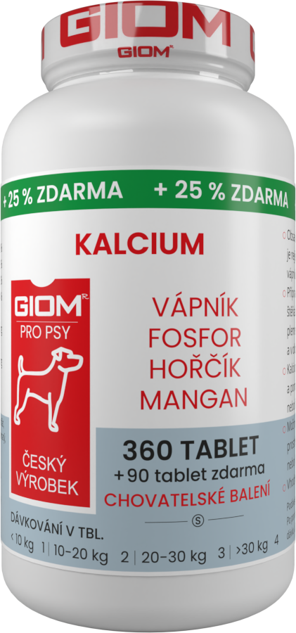 GIOM Kalcium 360 tablet  + 20% zdarma