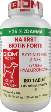 GIOM Na srst Biotin FORTE 180 tablet  + 25% zdarma