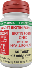 GIOM Na srst Biotin FORTE 60 tablet  + 20% zdarma