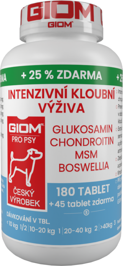 GIOM Intenzivní kloubní výživa 180 tablet | Doprava zdarma