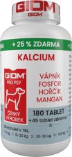 GIOM Kalcium 180 tablet  + 25 % zdarma