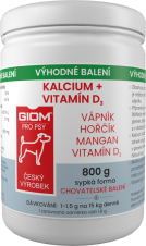 GIOM Kalcium + D3 800 g  v prášku